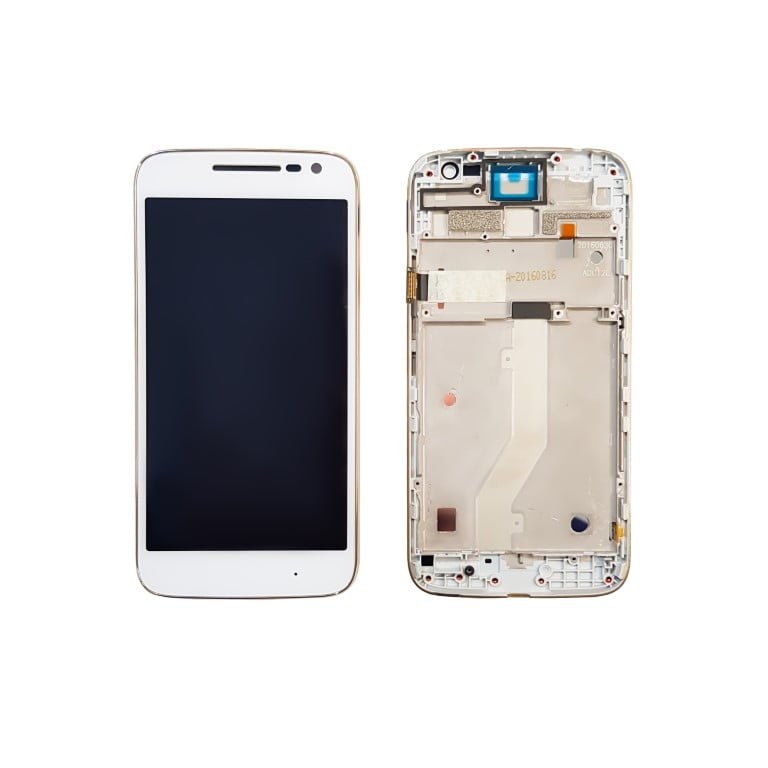 Modulo Motorola Moto G4 Play XT1601 Con Marco - Blanco Original - Imagen 1