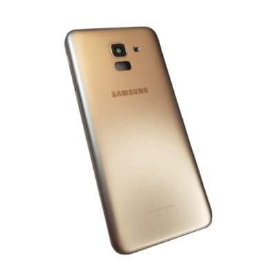 Carcasa - Tapa Trasera Con Lente De Camara Sin Botones Fisicos - J6 J600 - Dorado