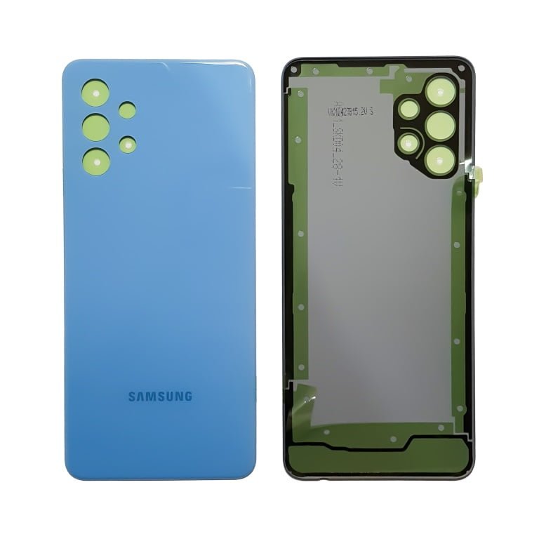 Tapa Trasera Nueva Sin Lente De Camara 100% Original - A32 A325 - Awesome Blue - Imagen 1