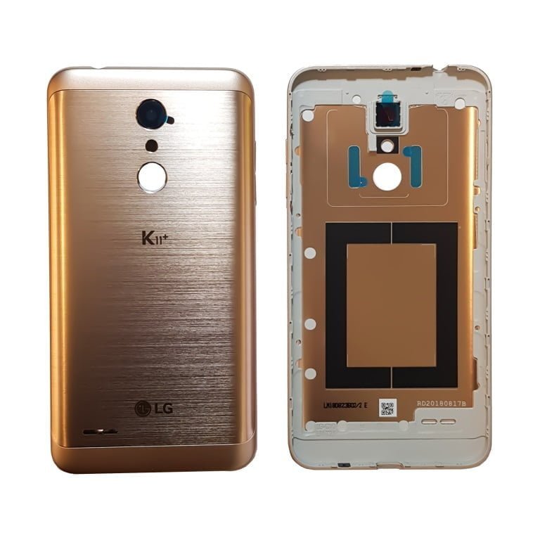 Tapa Trasera Nueva Con Lente De Camara 100% Original - Lg K11 Plus Dorado - Imagen 1