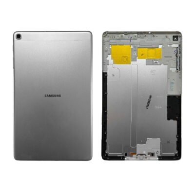 Tapa Trasera Con Lente Con Botones 100% Original - Samsung Tab A 10.1 2019 T510 - Plateado - Nuevo