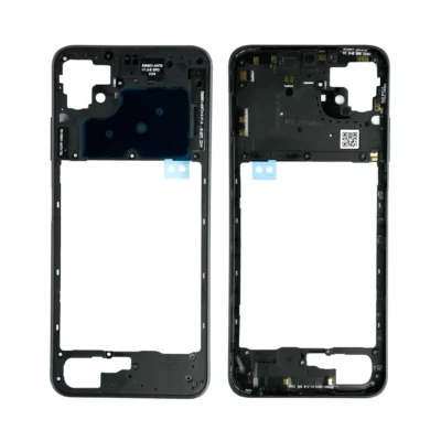 Marco Medio Samsung Galaxy A22 5G A226 Sin Lente De Camara Con Boton De Volumen - Negro Original
