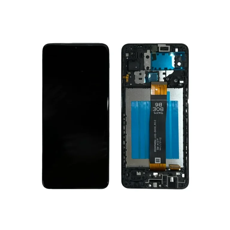 Modulo Samsung Galaxy A12 A127 Flex SM-A127F Con Marco - Negro Original - Imagen 1