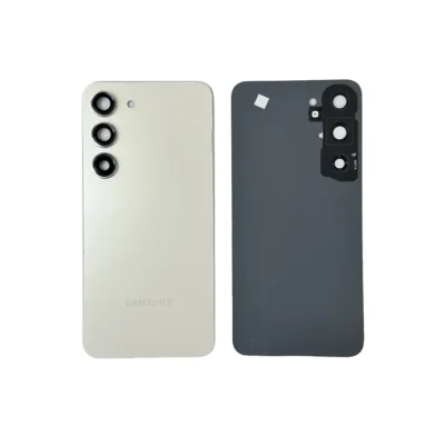 Tapa Trasera Con Lente De Camara 100% Original Recuperado Samsung Galaxy S23 S911 - Blanco