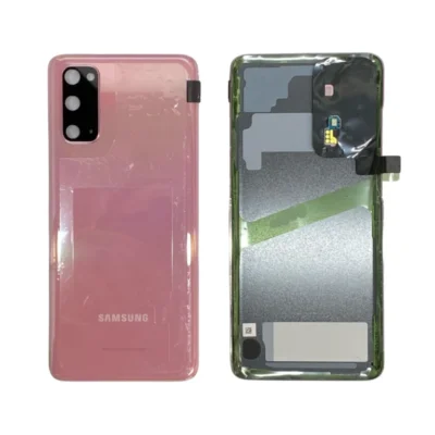 Tapa Trasera Con Lente De Camara 100 % Original Samsung Galaxy S20 G980 Rosa - Nuevo Original