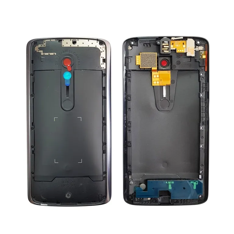 Cover Trasero Con Jack De Auricular Motorola Moto X Play XT1563 Con Lente - Negro Nuevo - Imagen 1